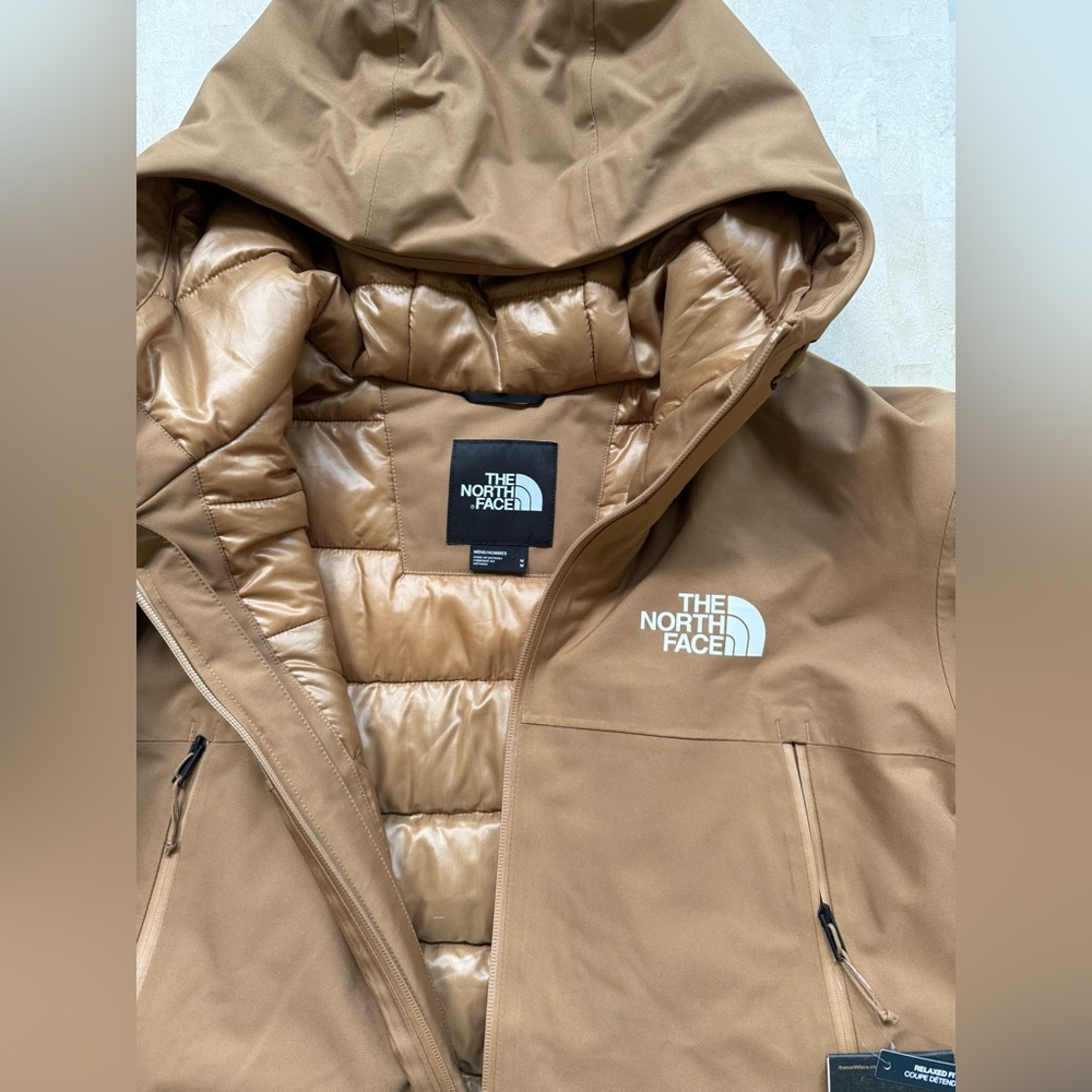 The North Face Mountain Range Down Parka 600 Men's Sz M Utility Brown NWT $400 - Picture 6 of 16